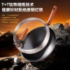 Yiyang Titanium-scented iron wok, non-stick wok, cooking wok, household uncoated induction cooker, gas stove special flat bottom iron wok details Picture